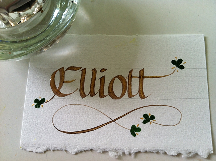 Chicago Calligrapher Place Card